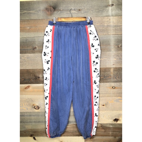 Vintage Mickey Mouse Windbreaker Pants L - Picture 3 of 3